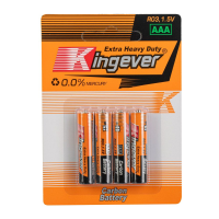 KINGEVER AAA-LR3 1.5V carbon baterijas 4gb (1/10)