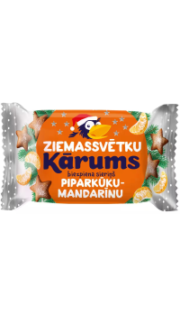 KĀRUMS Ziemassvētku biezpiena sieriņš piparkūku-mandarīnu Latvija 45g(1/40)