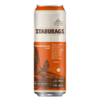 LĀČPLĒSIS Staburags Tradicionālais alus 5,0% skārdenē 0,568L (1/24) DEP+