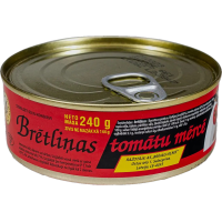 BRĒTLIŅAS tomātu mērcē Brīvais Vilnis Latvija 240g/144g (1/24)