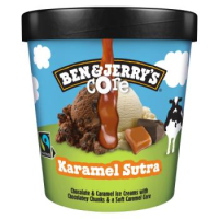 BEN&JERRY`S Karamel Sutra šokol.,mīksto karam.sald.šok., karam.gab. 465ml/422g(1/8)