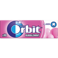 ORBIT Bubblemint košļājamā gumija bez cukura Polija 14g(1/30)