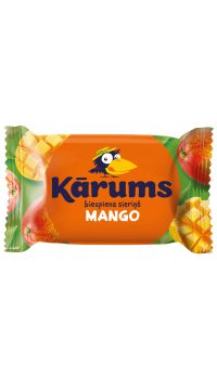 KĀRUMS biezpiena sieriņš mango garšas glazūrā Latvija 45g (1/40)