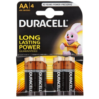 DURACELL AA/4  LR6 / MN1500 1,5V alkaline baterijas (1/20)4gb