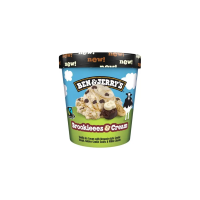 BEN&JERRY`S Brookies& Cream van.saldēj.ar kakao mīklu,cep.virpuli 465ml/388g(1/8)