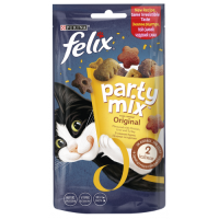 FELIX Party Mix Original gardums kaķiem ar vistas, tītaru gaļas garšu 60g (1/8) 