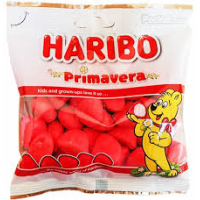 HARIBO Primavera želejkonfektes ar zemeņu garšu Vācija 100g (1/30)