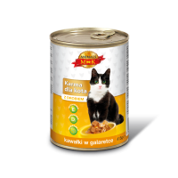 FELIX Deliciosly Sliced konservs kaķiem zivju izlase želejā Polija 4x80g (1/12)