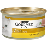 GOURMET GOLD kaķu konservs pastēte ar vistas gaļu 85g (1/24)