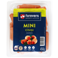 EKSPRESS Mini cīsiņi Forevers Latvija 450g 17d