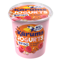 KĀRUMS Bifido jogurts ar avenēm un musli, bez laktozes Latvija 350g (1/6) 20d