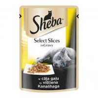 SHEBA Cuisine kaķu kons. ar maig. cāļa gaļas gab. mērc. 85g(1/28)