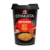 OYAKATA Beef wasabi nūdeles ar lielopu gaļas un vasabi garšu Polija 93g (1/8)