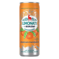 LIMONATI by BORJOMI limon. mandarīnu garšu skārdene Gruzija 0,33L (1/12) DEP+
