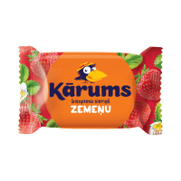 KĀRUMS biezpiena sieriņš zemeņu garšas glazūrā Latvija 45g (1/40)