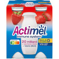 ACTIMEL jogurta dzēriens ar zemeņu garšu 4x100g (1/6)
