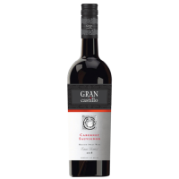 GRAN CASTILLO Cab. Sauvignon pussald. sarkanv.12% Spānija 0,75L (1/6)