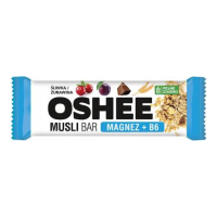 OSHEE Musli Bar Vitamin graudaugu bat. plūme/dzērvene bez cukura Polija 40g(1/25)