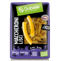 DOBELE Maccheroni Lisci Nr.103 100% Durum makaroni Latvija 500g (1/14)