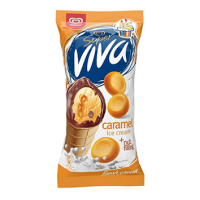 SUPER VIVA karameļu garšas krējuma saldējums Lietuva 170ml/95g (1/27)