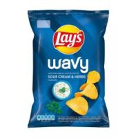 LAY'S Oven Baked čipsi krāsnī cepti ar ķiploku grauzdiņu garšu Polija 110g(1/26)