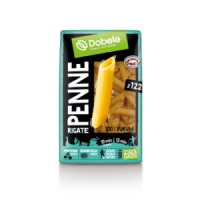 DOBELE Penne Rigate Nr.122 100% Durum makaroni caurules Latvija 500g (1/14)