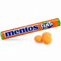 MENTOS Fanta košļājamās konfektes ar apelsīnu garšu 37,5g (1/40)