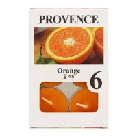 PROVENCE ORANGE aromat. tējas sveces 4h 6gb (1/10/100)