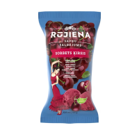 RŪJIENA Sorbets Ķirsis saldējums vafeļu glāzītē Latvija 125ml/85g (1/50)