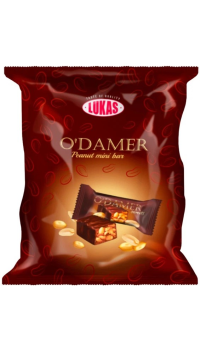 LUKAS O`Damer konfektes šokol.glazūrā ar zemesriekstiem Ukraina 1kg (1/8)