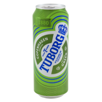 TUBORG Green alus 4,6% skārdenē 0,5L (1/24) DEP+