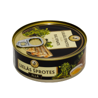 ŠPROTES Lielās eļļā Brīvais Vilnis Latvija 240g/163g (1/24)