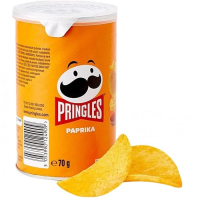 PRINGLES Paprika kraukšķīga uzkoda ar paprikas garšu 70g (1/12)