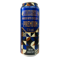 BOSO Premium gaišais alus 5,5% skārdene Polija 500ml (1/24) DEP+