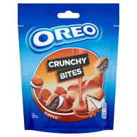 OREO Crunchy Bites Dipped cepumi ar vaniļas krēma pildījumu 110g (1/8)