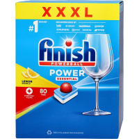 FINISH All in1 Powerball Power Essential tabletes trauku mazg. mašīnām 80gb (1/5)