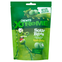 CHEWITS Xtreme košļājamās konfektes ar skābu ābolu garšu Nīderlande 115g (1/12)