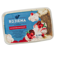 RŪJIENA krējuma saldējuma rupjmaizes kārtojums Latvija 1L/600g (1/12)