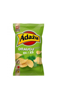 ĀDAŽU čipsi Draugu paka ar diļļu garšu Latvija 180g (1/18)