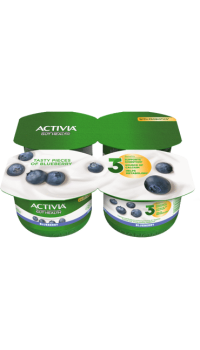 ACTIVIA jogurts ar mellenēm un Actiregularis Polija 4x120g (1/6)