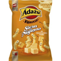 ĀDAŽU KRAUKŠĶI Siera nūjiņas ar čedaras siera garšu Latvija 90g (1/18)