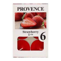 PROVENCE Strawberry aromātiskās tējas sveces 4h 6gb (1/10/100)