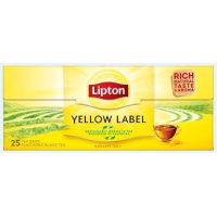 LIPTON Yellow label  melnā tēja 25x2g (1/32)