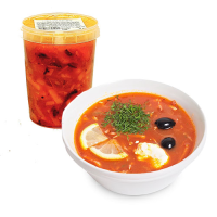 SOĻANKA zupa Mājas Gaumē Austra kulinārija Latvija 