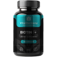 VITALHARMONY Biotin + uztura bagātinātājs 90kaps.Valsts-ziņu nav 