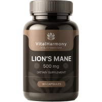 VITALHARMONY Lion`s Mane 500mg uztura bagātinātājs 90kaps.Valsts-ziņu nav 