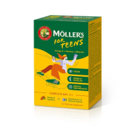 MOLLER`S For Teens Omega3+Vitamin +Minerals uztur. bag.28+28kaps.Norvēģija(1/4)