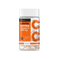 LIVOL EXTRA Vitamin C 400mg uztura bagātinātājs 50 košļ.tabletes Dānija (1/6)