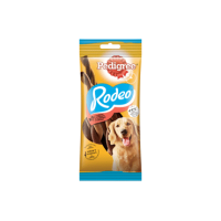 PEDIGREE Rodeo Duos barība pieaug.suņiem vistas,bekona garšu Ungārija 123g(1/10)