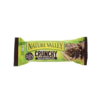 NATURE VALLEY Crunchy pilngraudu batoniņš ar šokolādes gabal.Spānija 42g(1/18)